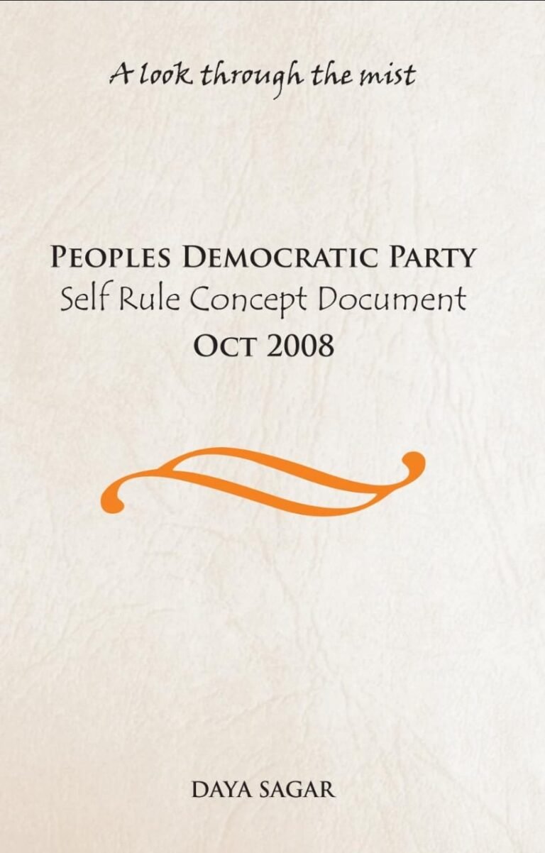 People Democratic Party  Self Rule Concept Document